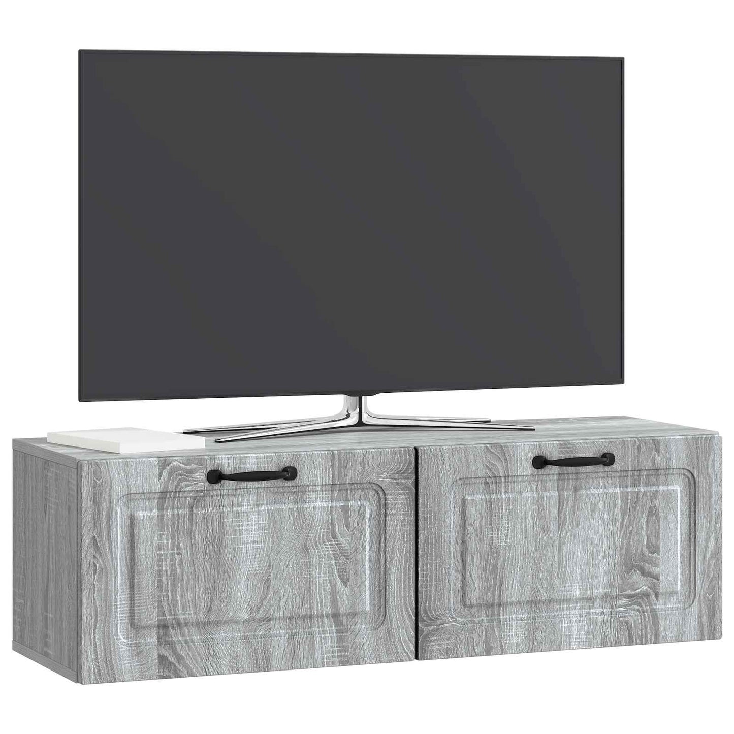 Vegghengt TV skap Grå sonoma 98 x 31 x 30 cm Konstruert tre
