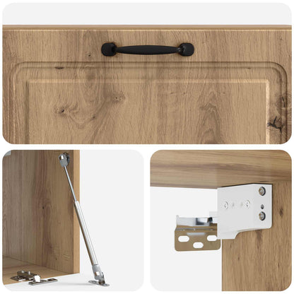 Vegghengt TV skap Artisan eik 98 x 31 x 30 cm Konstruert tre