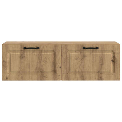 Vegghengt TV skap Artisan eik 98 x 31 x 30 cm Konstruert tre
