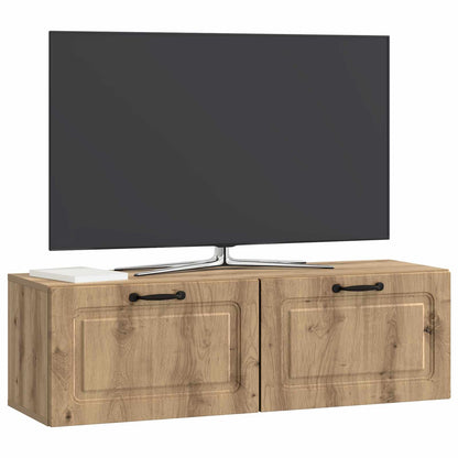 Vegghengt TV skap Artisan eik 98 x 31 x 30 cm Konstruert tre