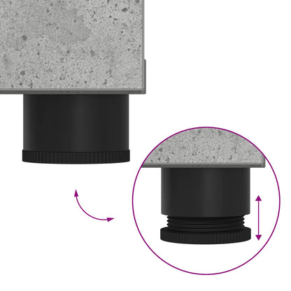 Hallbenk Betonggrå 60 x 38 x 46 cmverk og stoff