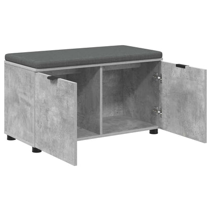 Hallbenk Betonggrå 80 x 38 x 46 cmverk og stoff