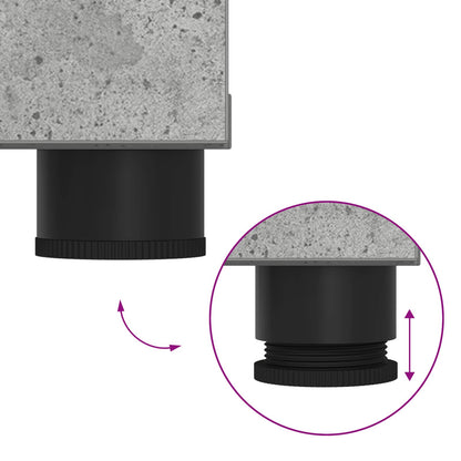 Hallbenk Betonggrå 80 x 38 x 46 cmverk og stoff