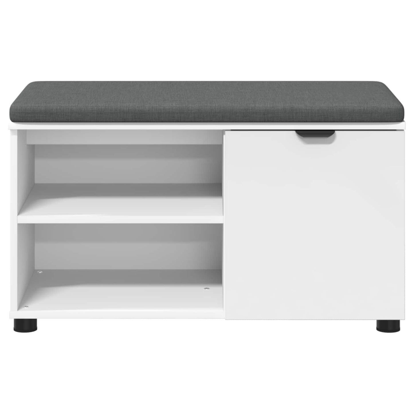 Gangbenk Hvit 80 x 38 x 46 cm Konstruert treverk og stoff