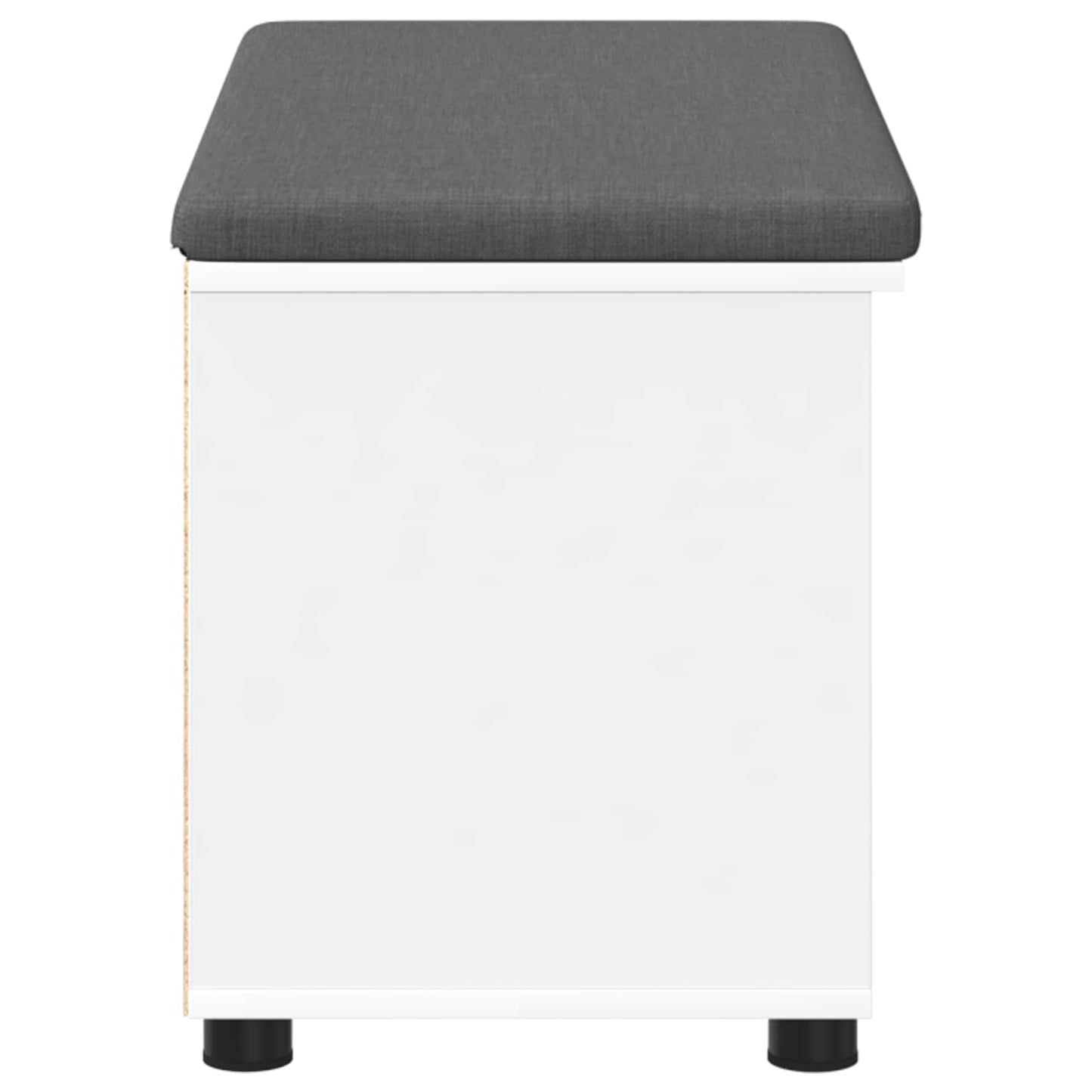 Gangbenk Hvit 80 x 38 x 46 cm Konstruert treverk og stoff