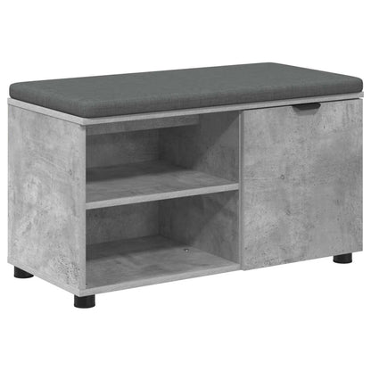 Gangbenk BetongGrå 80 x 38 x 46 cm Konstruert treverk og stoff