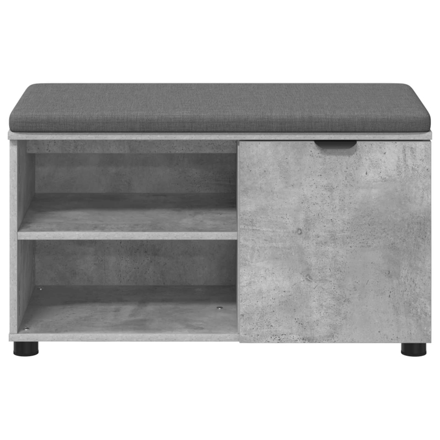 Gangbenk BetongGrå 80 x 38 x 46 cm Konstruert treverk og stoff
