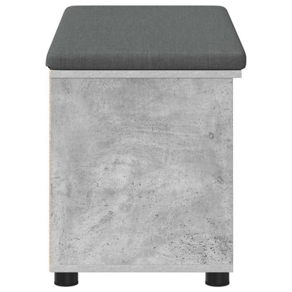 Gangbenk BetongGrå 80 x 38 x 46 cm Konstruert treverk og stoff