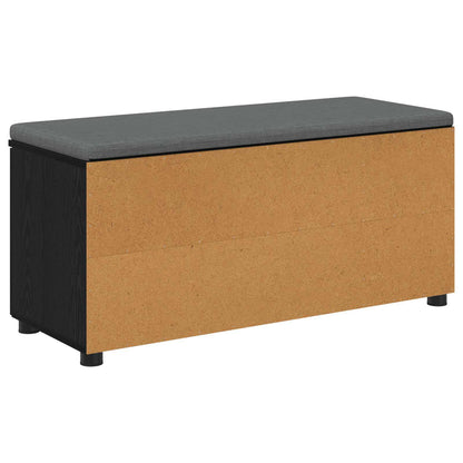 Gangbenk Svart Eik 100 x 38 x 46 cm Konstruert treverk og stoff