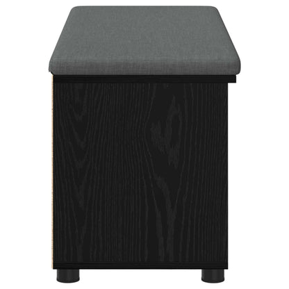 Gangbenk Svart Eik 100 x 38 x 46 cm Konstruert treverk og stoff