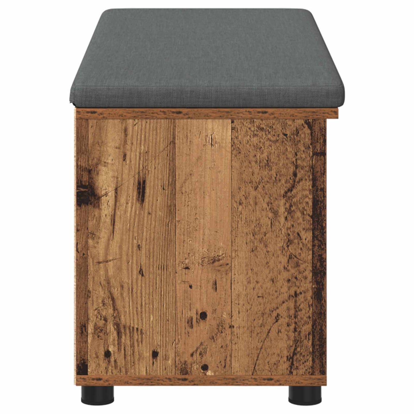 Gangbenk med pute med hylle Gammelt tre 100 x 38 x 46 cm