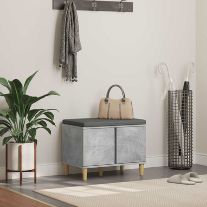 Hallbenk Betonggrå 60 x 38 x 46 cmverk og stoff