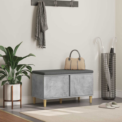 Hallbenk Betonggrå 80 x 38 x 46 cmverk og stoff