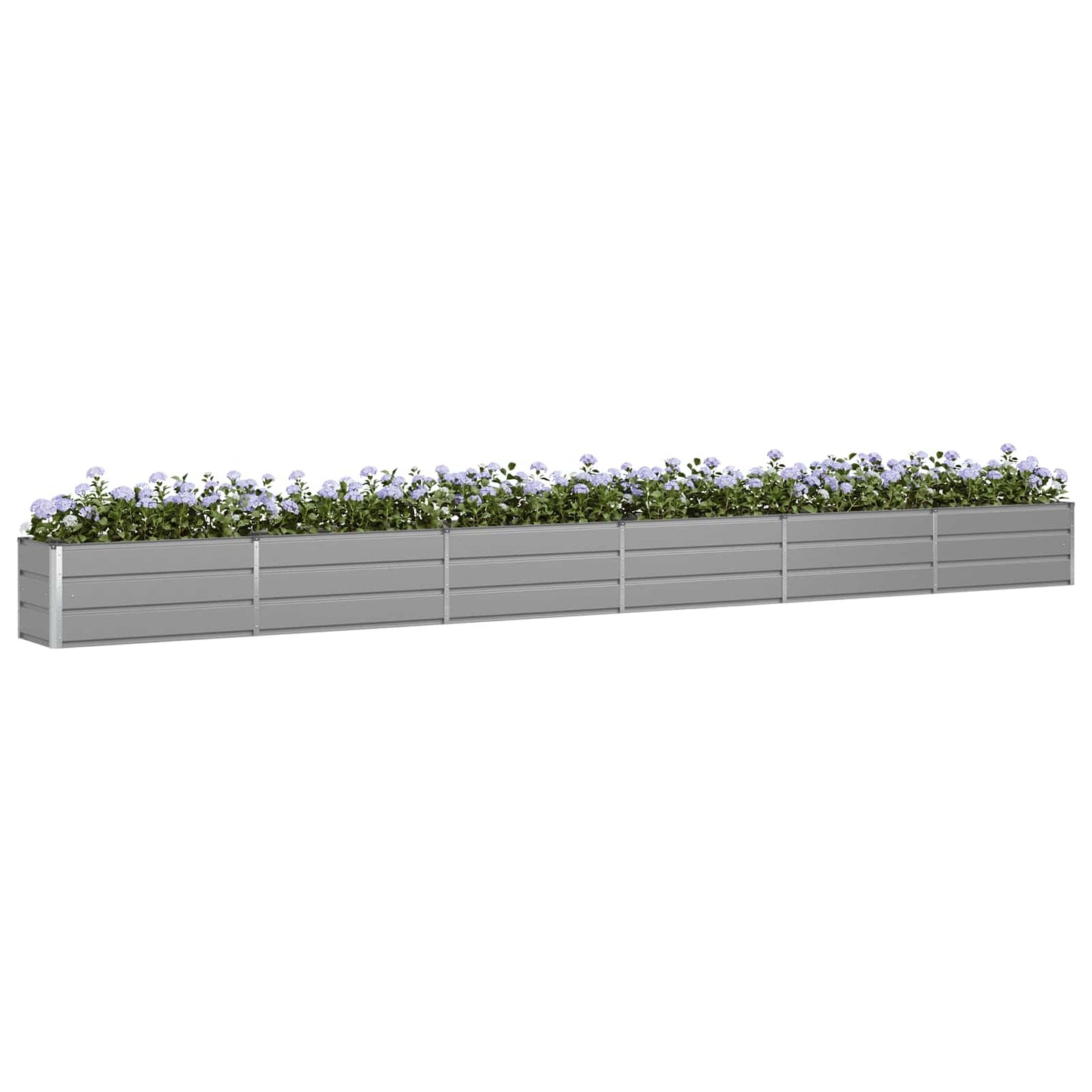 Plantekassed Lysegrå 580 x 50 x 45 cm Galvanisert Stål