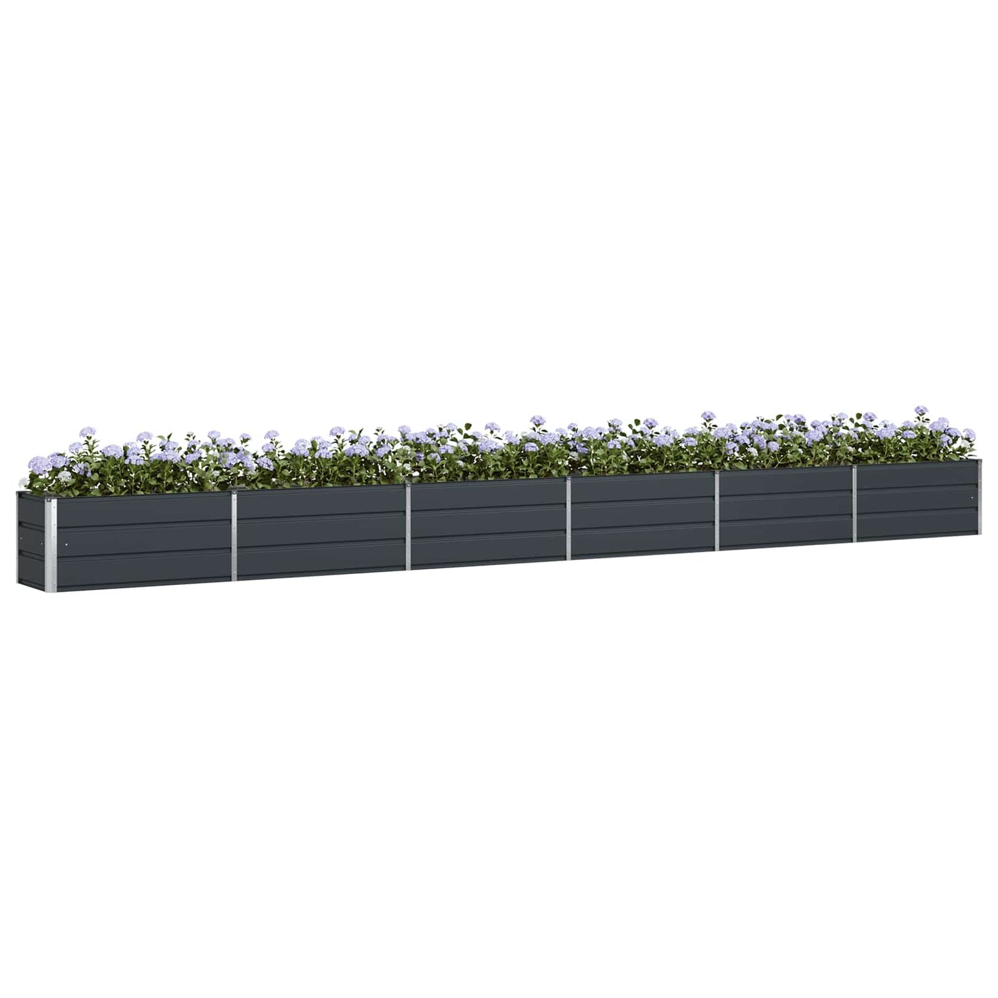 Plantekassed Antrasitt 580 x 50 x 45 cm Galvanisert Stål