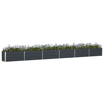 Plantekassed Antrasitt 580 x 50 x 45 cm Galvanisert Stål
