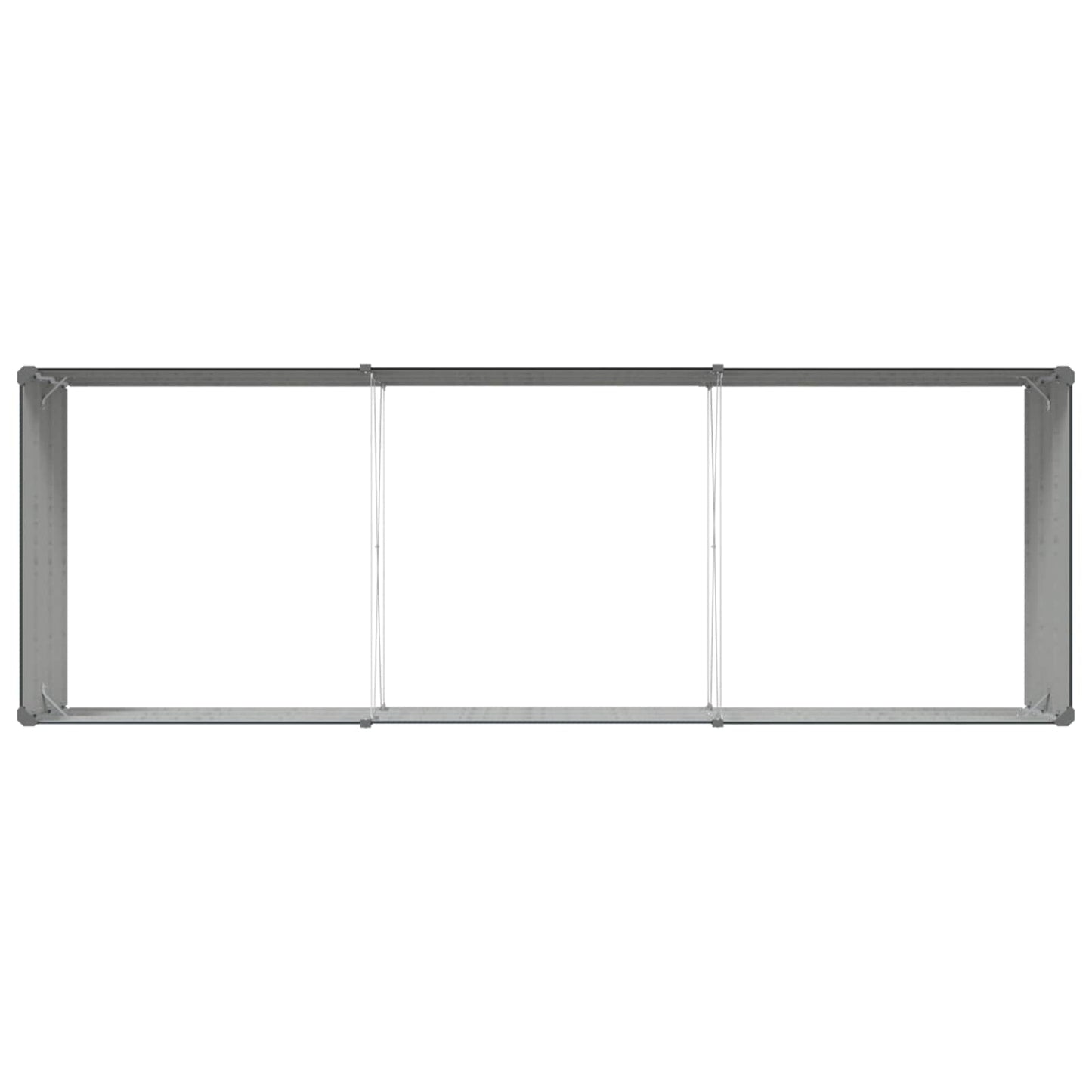 Plantekassed Antrasitt 290 x 100 x 45 cm Galvanisert Stål