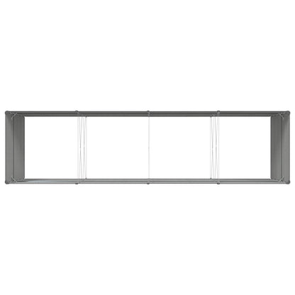 Plantekassed Antrasitt 385 x 100 x 75 cm Galvanisert Stål