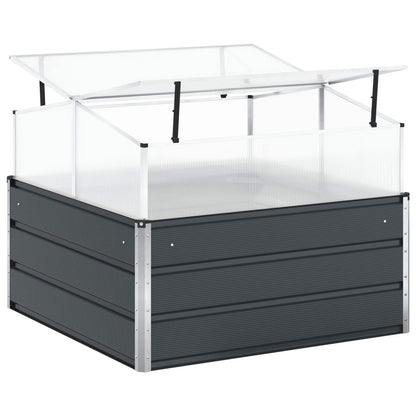 Plantekassed Antrasitt 100 x 100 x 77 cm Galvanisert Stål