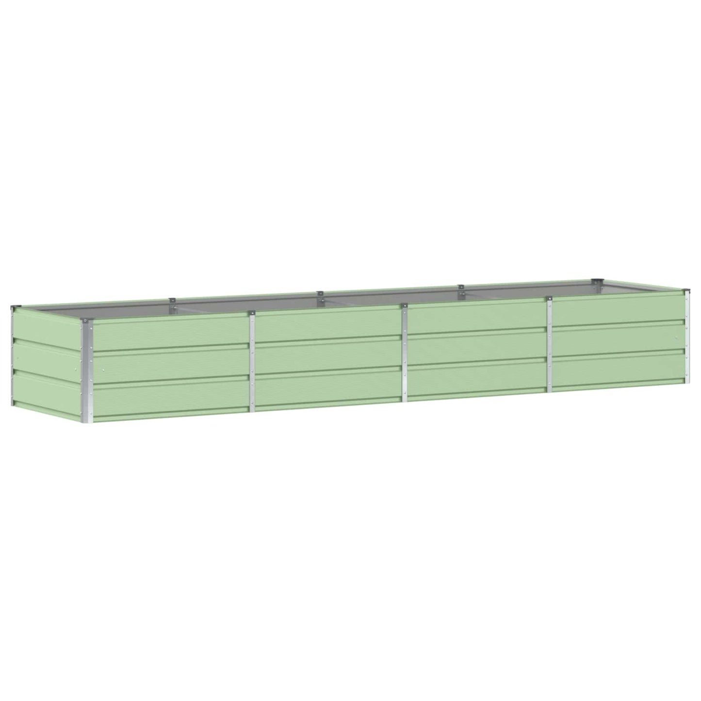 Plantekassed grønn 320 x 80 x 45 cm Stål