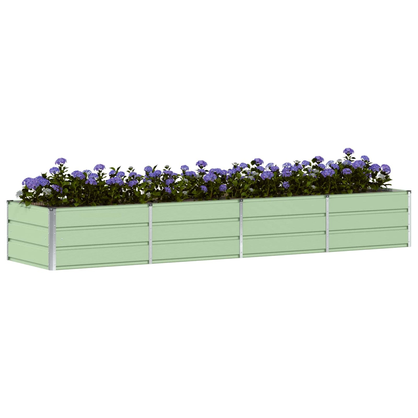 Plantekassed grønn 320 x 80 x 45 cm Stål