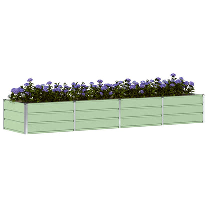 Plantekassed grønn 320 x 80 x 45 cm Stål