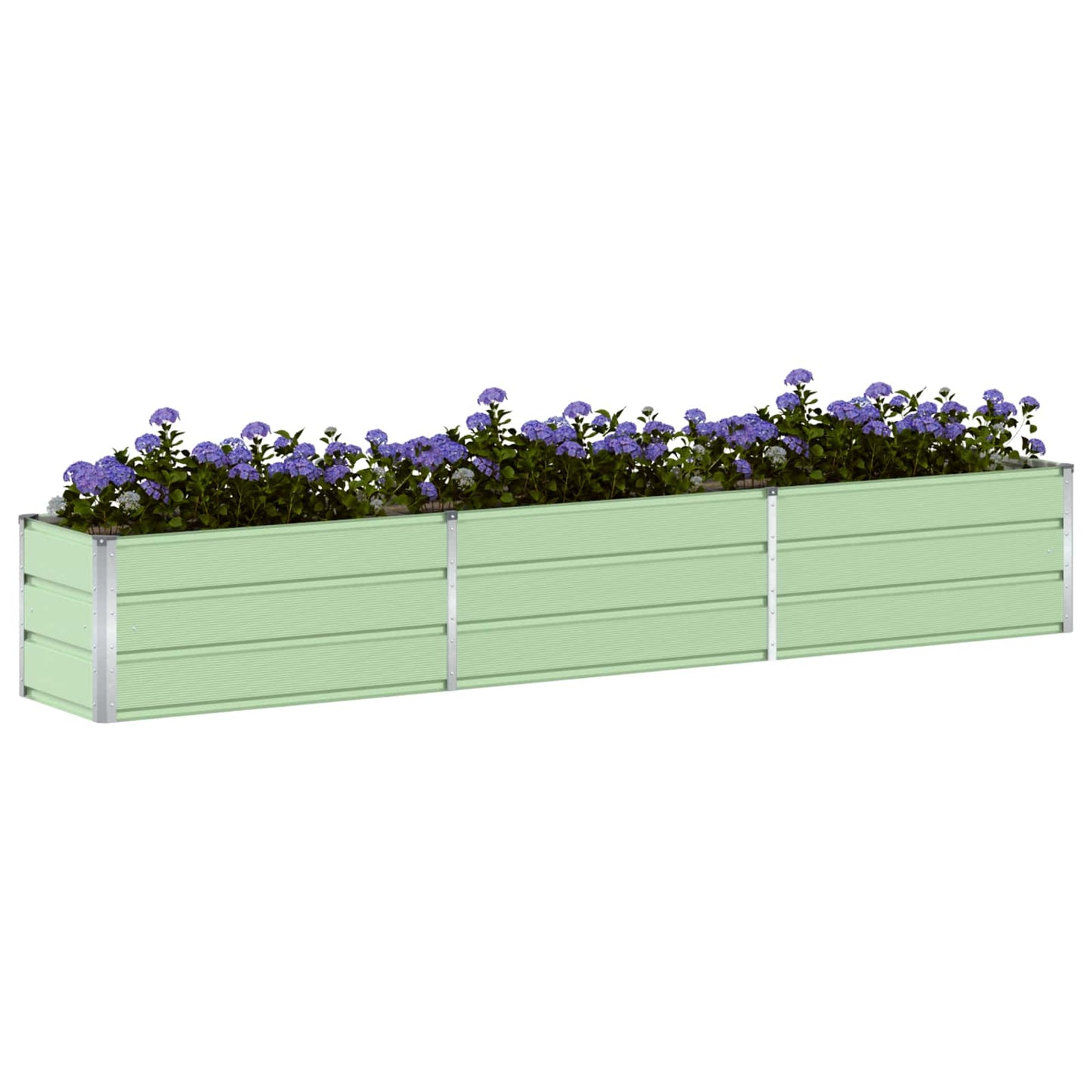Plantekassed Pastellgrønn 290 x 50 x 45 cm Galvanisert Stål
