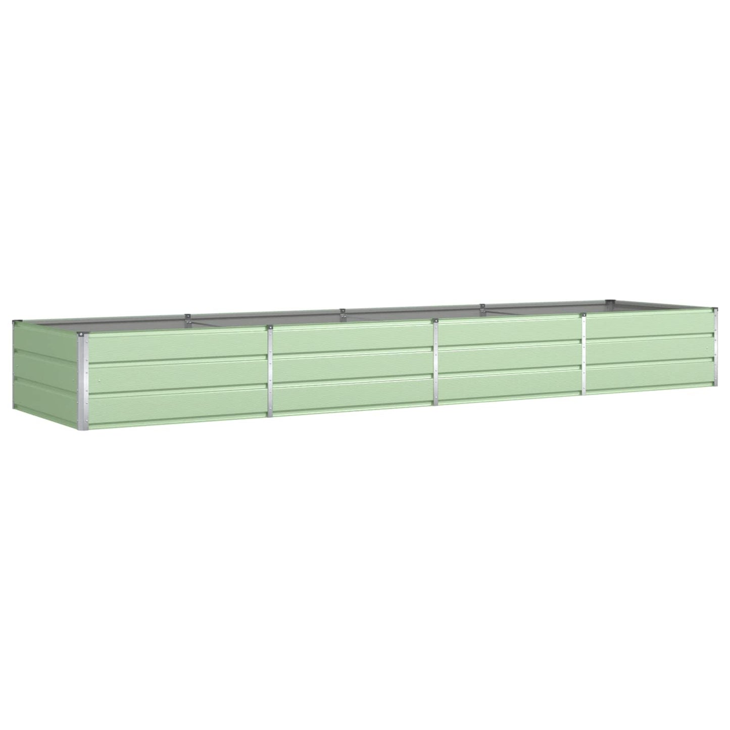 Plantekassed Pastellgrønn 385 x 100 x 45 cm Galvanisert Stål