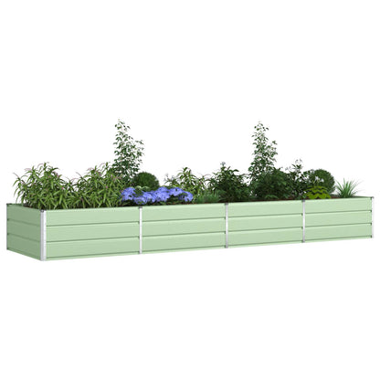 Plantekassed Pastellgrønn 385 x 100 x 45 cm Galvanisert Stål