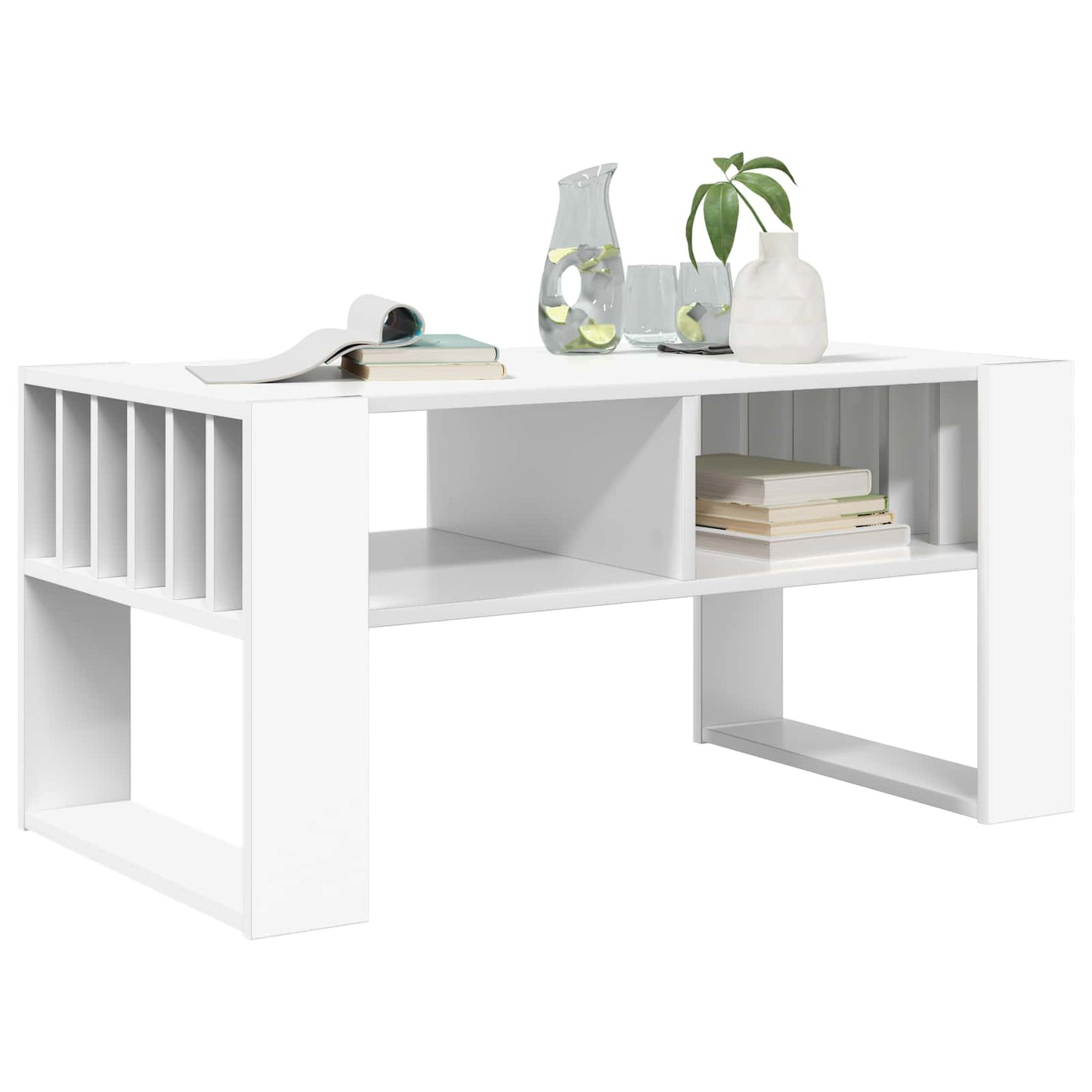 Kaffebord Hvit 92 x 49,5 x 45 cm Konstruert tre