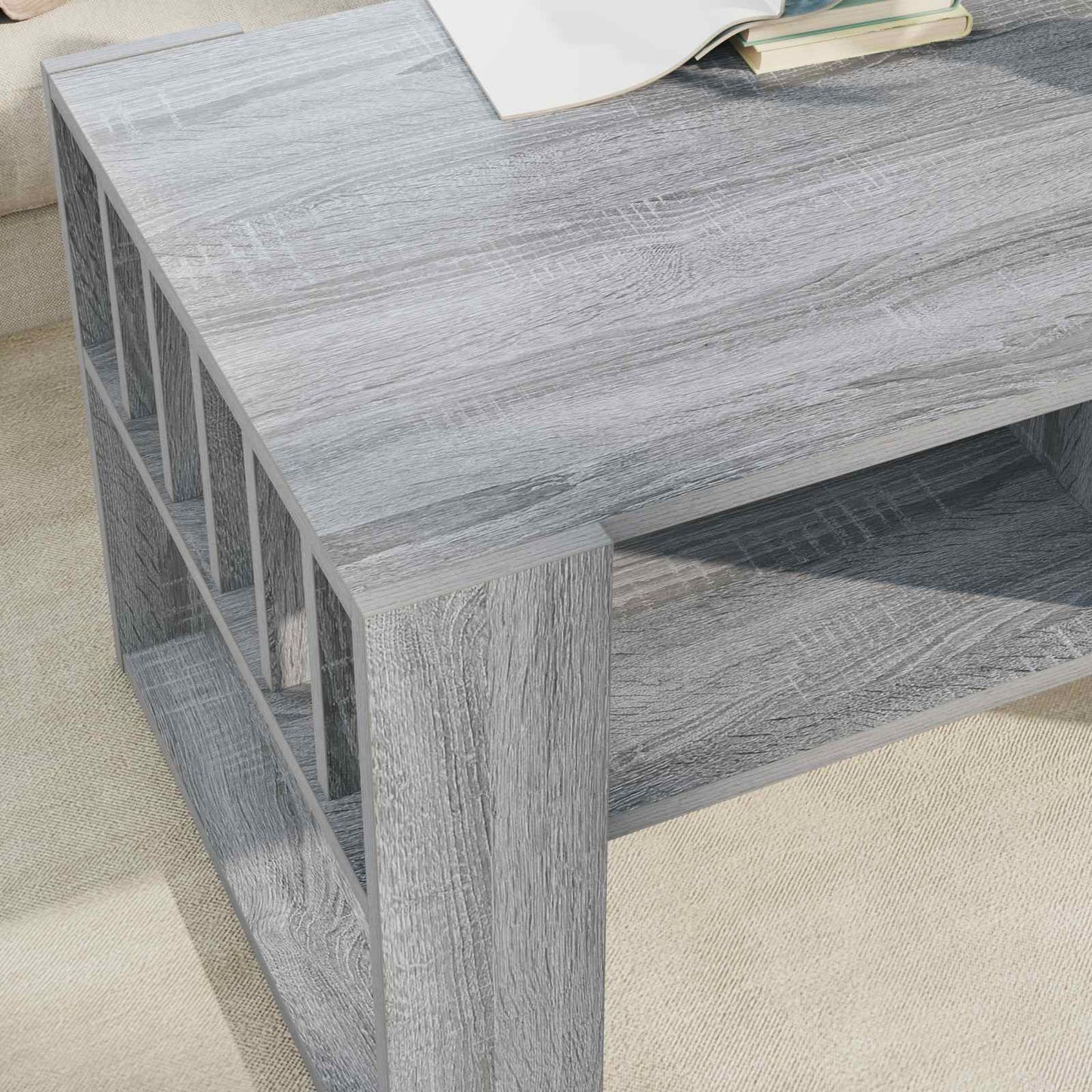 Kaffebord Grå Sonoma 92 x 49,5 x 45 cm Konstruert tre