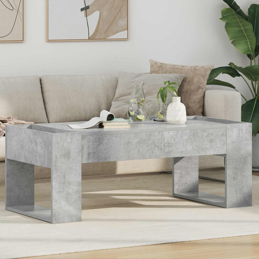 Salongbord Sofabord Betonggrå 110 x 50 x 41 cm