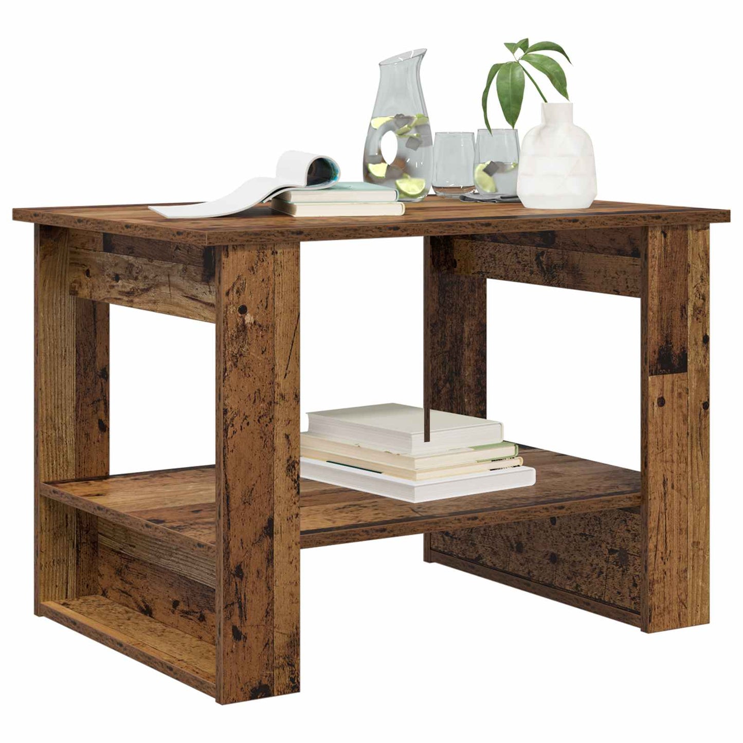 Kaffebord Gammelt tre 72 x 50 x 50 cm Konstruert tre