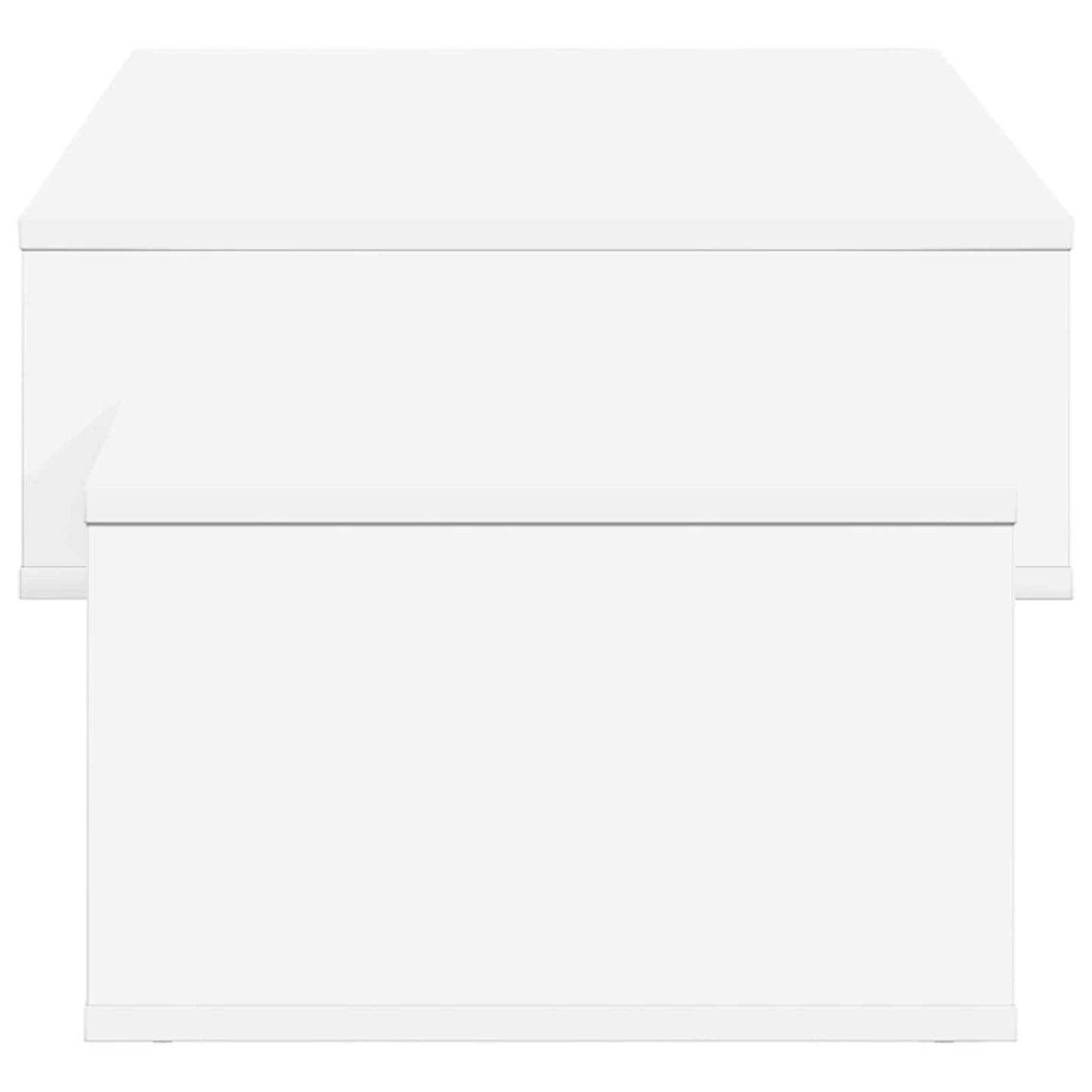 Salongbord Sofabord Hvit 105 x 50 x 32,5 cm