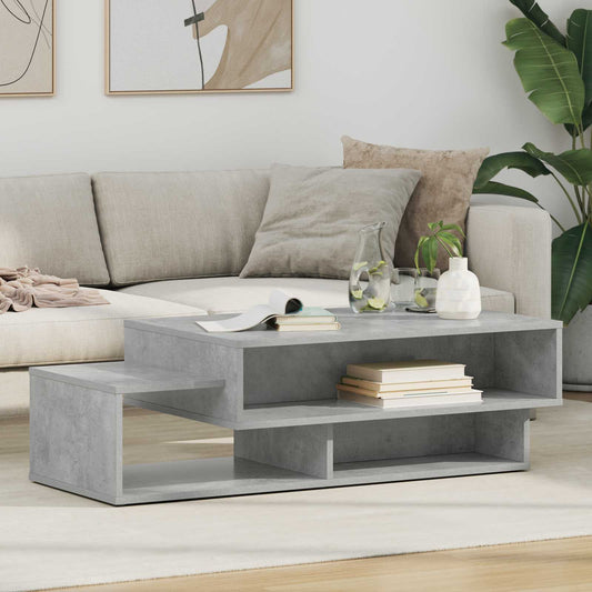 Salongbord Sofabord Betonggrå 105 x 50 x 32,5 cm