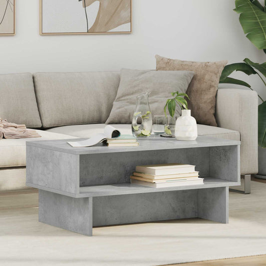 Salongbord Sofabord Betonggrå 80 x 46 x 35 cm