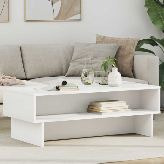 Salongbord Sofabord Hvit 100 x 46 x 35 cm