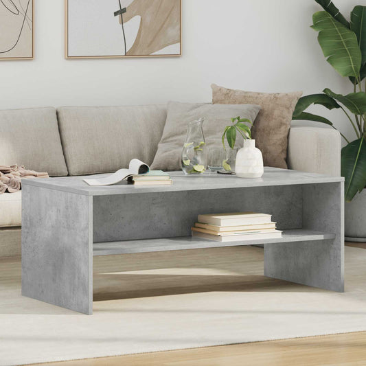 Salongbord Sofabord Betonggrå 100 x 50 x 40 cm