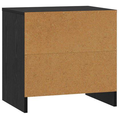 Nattbord Sengbord Svart Eik Nattbordskap 45 x 34 x 44,5 cm