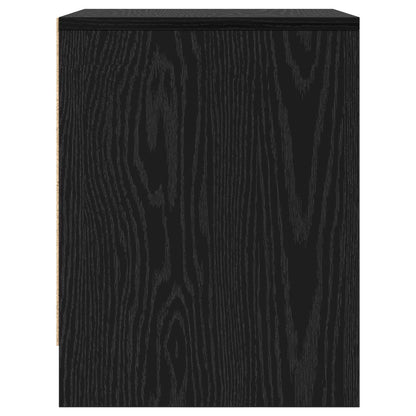 Nattbord Sengbord Svart Eik Nattbordskap 45 x 34 x 44,5 cm