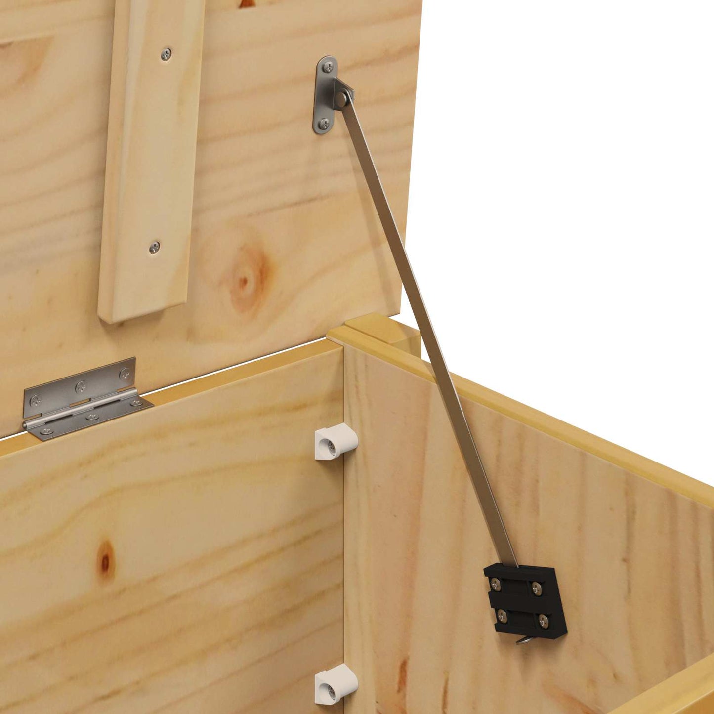 Oppbevaringskiste Honning Brun 90 x 40 x 45 cm Massiv furu