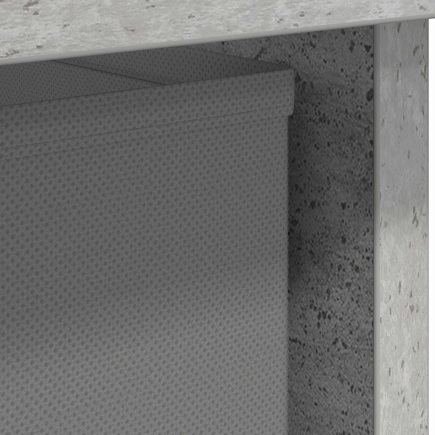 Nattbord 2 pcs Betonggrå 41 x 40 x 45 cm Konstruert tre