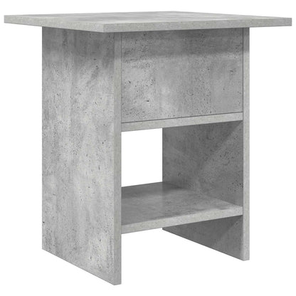 Nattbord 2 pcs Betonggrå 41 x 40 x 45 cm Konstruert tre