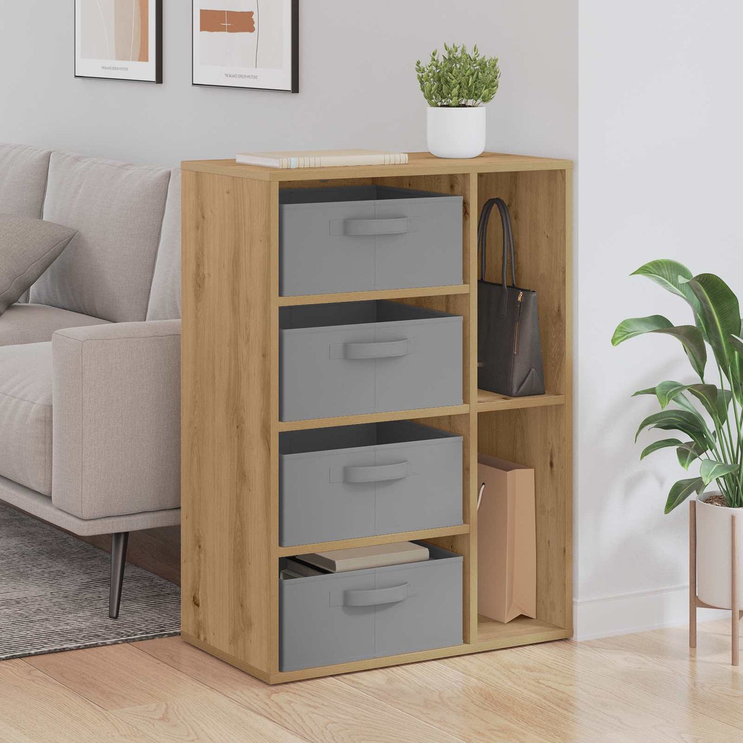 Serviesskap med skuff Artisan Eik 60 x 33,5 x 84 cm