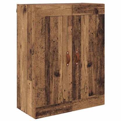 Vegghengt skap Veggmontert 2 pcs Gammelt tre 69,5 x 34 x 90 cm