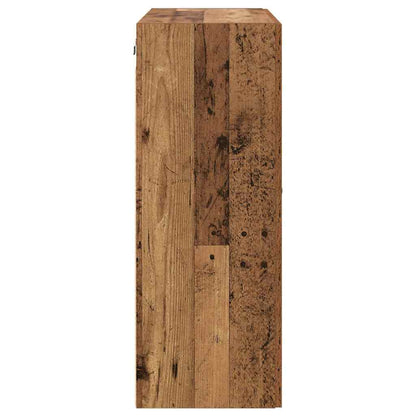 Vegghengt skap Veggmontert 2 pcs Gammelt tre 69,5 x 34 x 90 cm