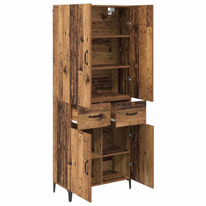 Høyskap Veggmontert Gamle tre 69,5 x 34 x 180 cm Konstruert tre