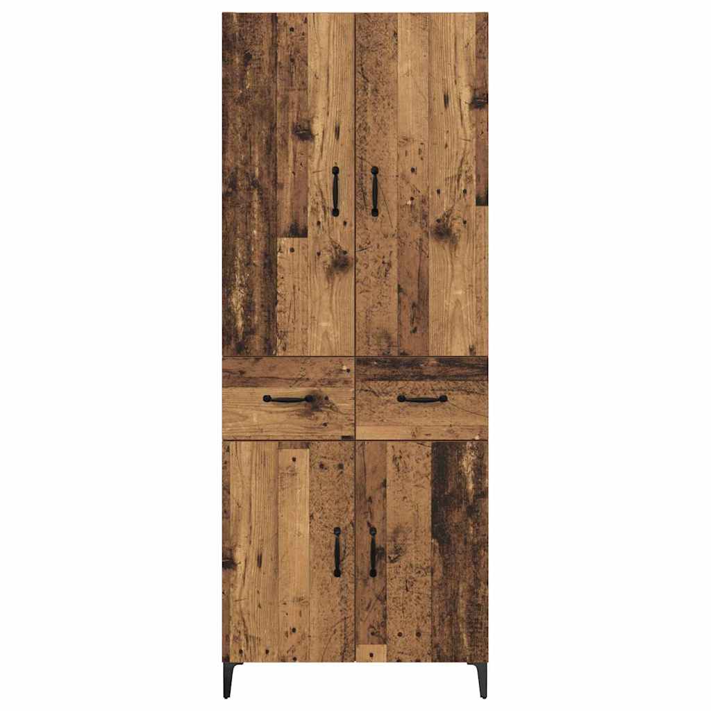 Høyskap Veggmontert Gamle tre 69,5 x 34 x 180 cm Konstruert tre
