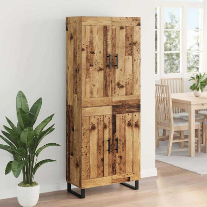 Høyskap Gammelt tre 69,5 x 34 x 180 cm Konstruert tre