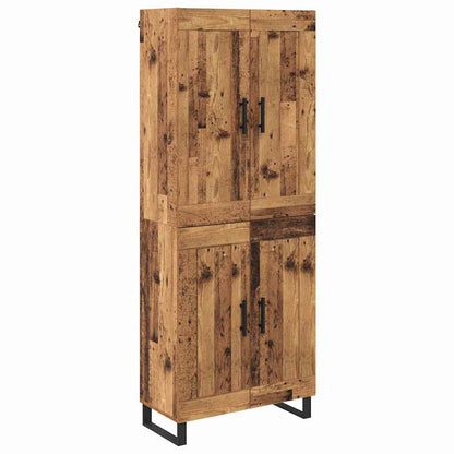 Høyskap Gammelt tre 69,5 x 34 x 180 cm Konstruert tre